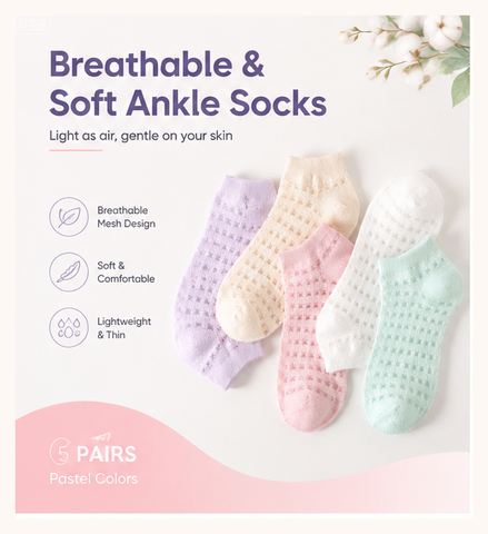 Invisibility Sock Loafer - Damskie oddychające skarpetki do kostki z