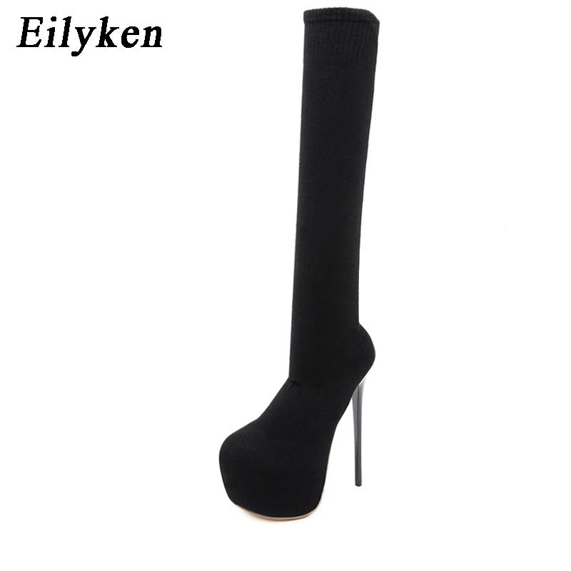 Eilyken 17CM Platform Heels Wo – Knee High Sock Women recenzja i cena