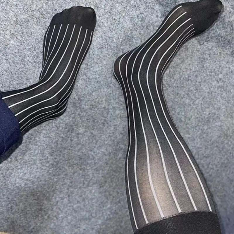 Męskie skarpetki w paski, ultr – Dress Sock Men recenzja i cena