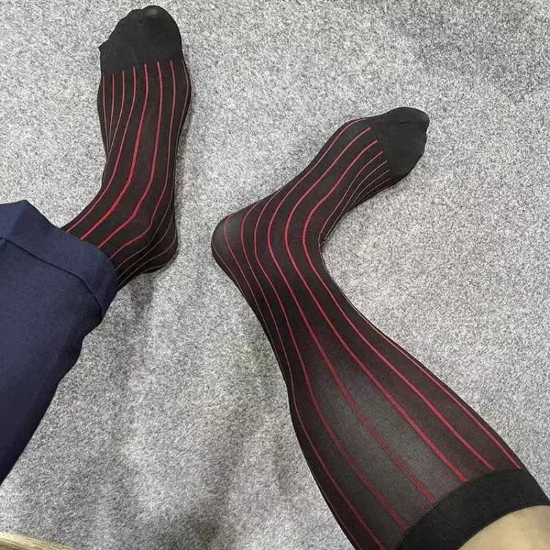 Męskie skarpetki w paski, ultr – Dress Sock Men recenzja i cena