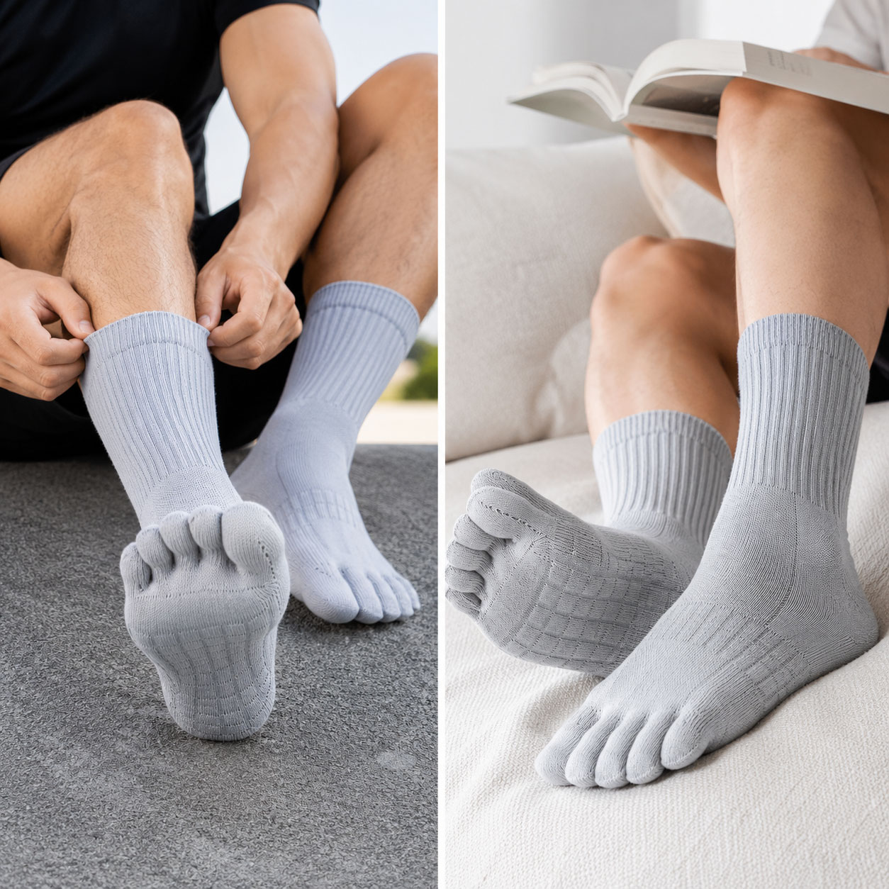1/3/6 Par Unisex Bawełniane Sk – Toe Sock Split recenzja i cena